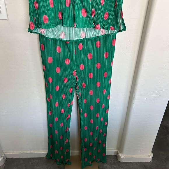 Dressed In LaLa Polka Dot Watermelon Play Suit Outfit NWT - Picture 7 of 8